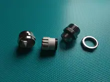 Cable impermeable glándula IP68 chapados en níquel latón 1/4 3/8 1/2 3/4 1 BSPP/NPT Macho tamaño 30 para 3-6,5mm 4-8mm Cable