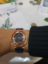 Relojes de lujo con correa de red magnética para mujer, pulsera de oro rosa, reloj femenino