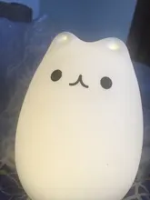 Ornaments Touch-Sensor Night-Lamp Desktop-Decor Baby Bedroom Battery/usb-Charge Silicone