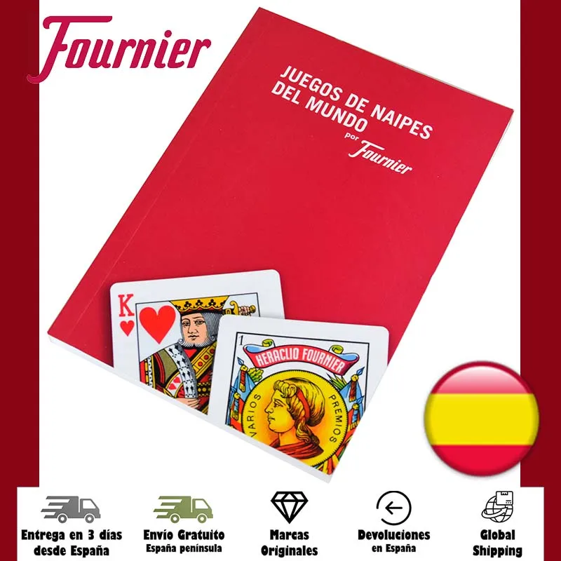 Fournier, Book World Games, Istruzioni In Spagnolo, Più Di 30 Resi, Deck E Poker Spagnolo, Poker, 248 Pagine, Asole, Pocha, Bridge, Black Jack, Trucco