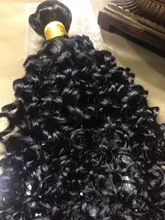 Ishow-extensiones de cabello humano Remy, Pelo Rizado malayo, Color natural, compra 1/3/4 mechones, mechones rizados gruesos