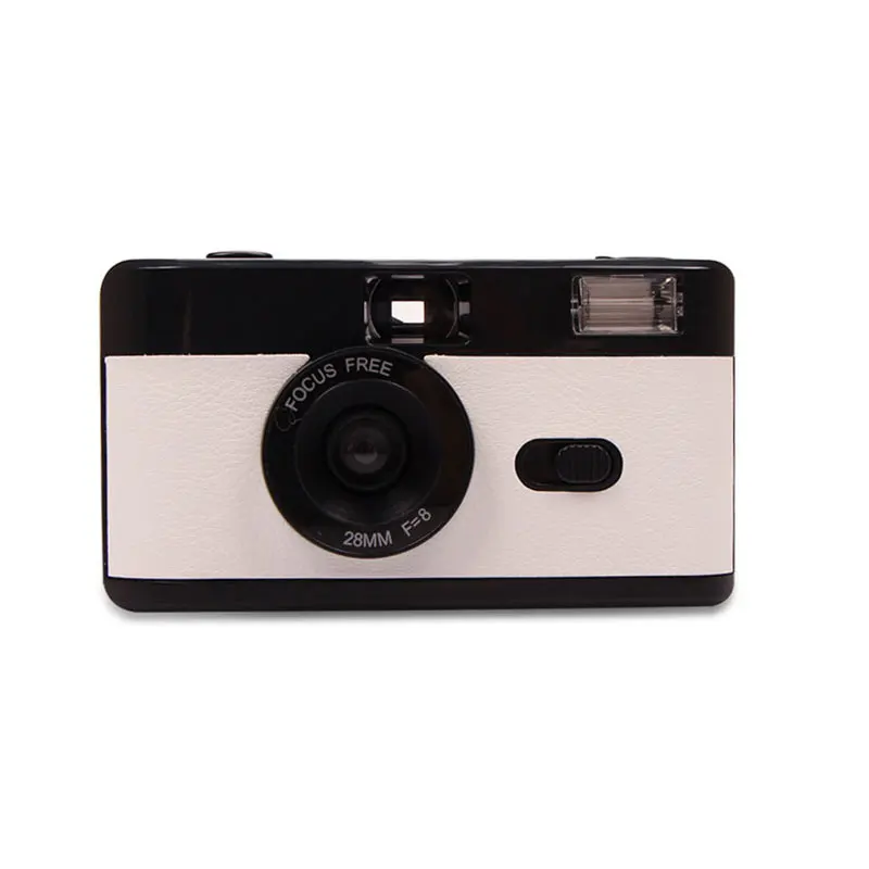 White Camara Vintage 35 MM 135 Flash Non Disposable Reusable Appareil Photo  Jetable Retro Film Camera - AliExpress