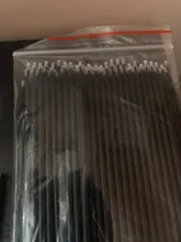 Mini cepillos aplicadores de algodón para tatuaje, para Microblading bastoncillo de algodón, accesorios de tatuaje para maquillaje, 100 Uds.