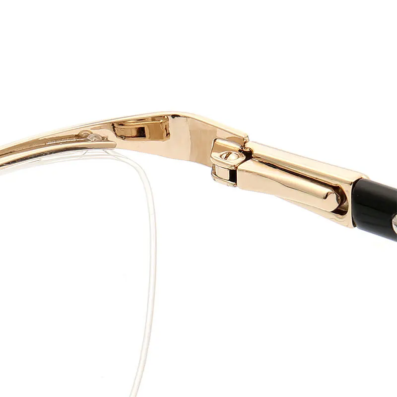 Eyeglasses Frames Eyewear Frames Women Glasses Retro Women Optical Glasses Frame for Women Cat Eye Eyeglass Frame Prescription Metal Spectacles Red Tortoise Half Rim Eyewear