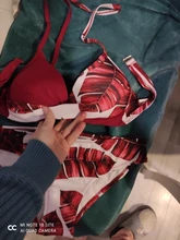 Swimwear Women Swimsuits Bikinis-Set Bathing-Suit Biquini Beach-Wear Leaf-Print Riseado