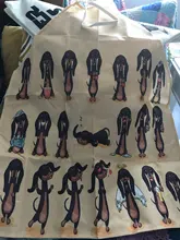 Kitchen Apron Bulldog Dog-Printed Dachshund Cooking Bib Cleaning-Tool Cotton Pug 