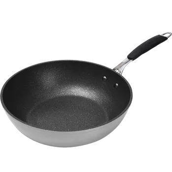 

Wok pan (28cm), in forged aluminium, suitable for all types of fires, BERGNER collection Gravity