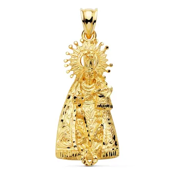 

18k gold pendant silhouette 36mm. Virgin of the Homeless