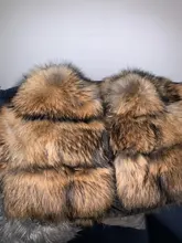 BEIZIRU-abrigo de mapache auténtico para mujer, abrigo de zorro plateado, abrigos naturales gruesos cálidos para invierno