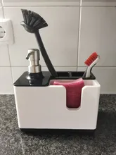 Device-Holder Shelf Liquid-Soap-Dispenser Kitchen-Storage-Rack Cleaning-Accessories Hand-Washing