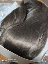 LANLAN-Peluca de cabello sintético para mujer, cabellera larga y Lisa, con flequillo de aire, natural y esponjoso, con botón interno