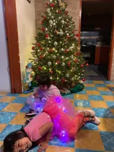 LED brillante luz niños niñas faldas Tutu de princesa niños boda fiesta de baile minifalda traje cosplay led ropa