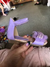 Zapatos de princesa para niñas, sandalias de moda para chicas, zapatos de diseño único, color morado, rosa y blanco, novedad de verano