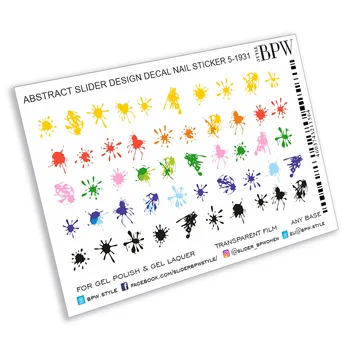 

Slider design spray paints, BPW.style, Water stickers on nails, sd5-1931