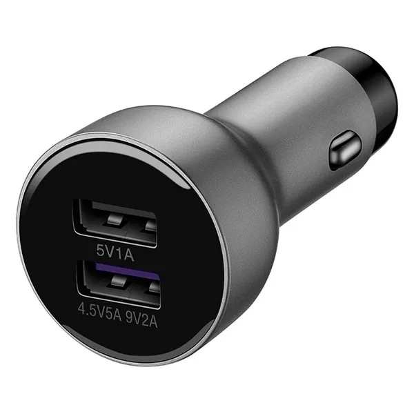 USB Автомобильное зарядное устройство с 2 портами huawei металлик
