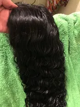 Transpare-Peluca de cabello humano rizado de 13x6 para mujeres negras, postizo de encaje Frontal con ondas profundas, prearrancado, 360 densidad, HD