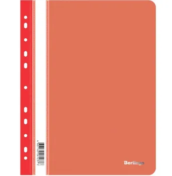 

Folder-folder plastic. Berlingo, red with perf.