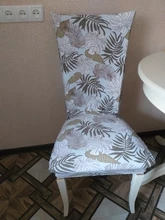 Chair-Cover Stretch Spandex Elastic Floral-Printed Dining Removable Anti-Dirty 1/2/4/6piece