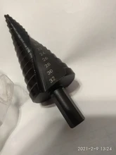 3 unids/set 4-32MM HSS cobalto paso Broca escalonada de nitrógeno de alta velocidad de acero en espiral por Cono de Metal vástago triangular agujero