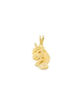 

Gold pendant Unicorn openwork matte and shimmer (9kts)