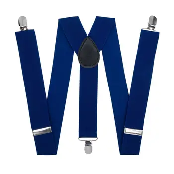

Suspenders for trousers wide (3.5 cm, 3 clips, blue) 50825