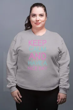

Angemiel Wear Keep Calm Gray Female Sweatshirt