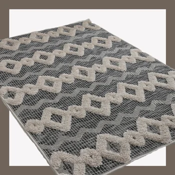 

Rug Carpet Living Room Beige Brown Pattern Soft Luxury Fashionable Weave Fluffy Tie Dyeing Plush Kids Bedroom