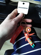 Llaveros de cocodrilo a la moda, llavero con zorro Original, muñeco de erizo de dibujos animados, colgante de anillos de llave, novedad de 2021