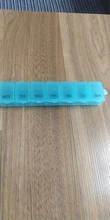 1 unidad de 7 días de pastillas caja de medicina semanal tableta titular contenedor organizador de almacenamiento caja de pastillas divisores 3 colores