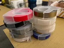 Ribbon Label-Maker Embossing-Tape Printer DYMO Motex E-101 for 3D 5pcs 9mm Plastic 12695