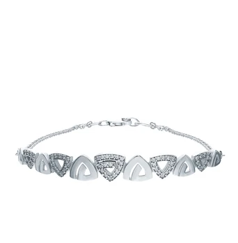 

Silver Bracelet with cubic zirconia sunlight