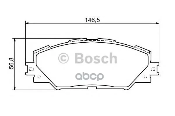Колодки Тормозные Дисковые Toyota Rav 4 05 Передние Bosch арт. 0986494174