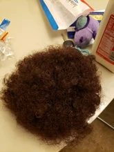 Cola de Caballo rizada Afro Puff, 100%, coleta de pelo humano brasileño con cordón con Clps para mujeres, negro Natural #2 #4, marrón