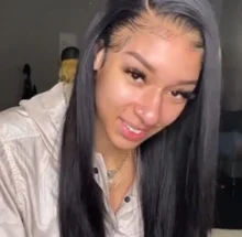 Rosabeauty-Peluca de cabello humano Remy para mujeres negras, 4x4 postizo Frontal de encaje, 28 y 30 pulgadas, pelo liso brasileño predespuntado