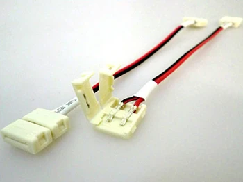 

4 PCs 10mm connector to connect two Strip Led Smd 5050 without soldering