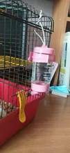 Bebedero agua de plástico para hámster, dispensador de botellas, comedero colgante para mascotas, perro, conejillo de indias, ardilla, conejo durmiendo, cabeza, fuente de tubo, 1 ud.