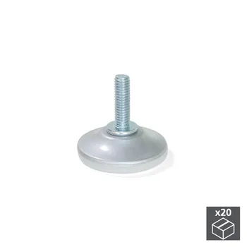

Lot of 20 Levelers M6 Emuca circulate D. 35 regulating outer H 34 mm