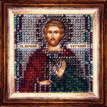 

127 PMI set for embroidery with beads 'вышивальная mosaic 'icon 'St. Муч. Eugene ', 6,5*6,5 cm