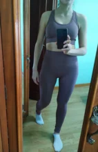 Conjunto de yoga para mujer, ropa de gimnasio, prendas deportivas para hacer ejercicio, leggings + top deportivo, elásticos, sin costuras, 2 piezas