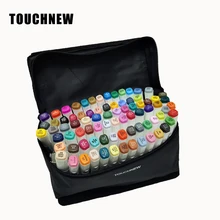 TouchFIVE маркер для рисования комплекты 30/40/60/80/168 Цвета аниме студент эскиз конструкции манга двойной наконечник спиртовой фломастер для рисования