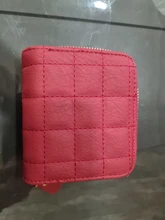 Billeteras cortas de piel sintética para mujer, carteras a cuadros, tarjetero de nobuk, cartera pequeña con cremallera, monedero