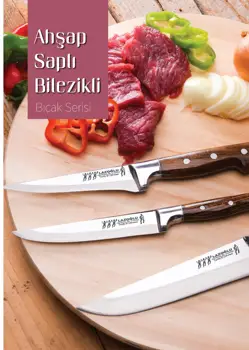 

Kitchen Chef Knives Sets Turkish Surmene Wood Handle Stainless Steel Meat Fish Fruit Cooking Tools Accessories Sacrifice Knife