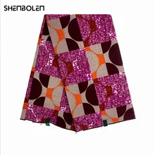 

African Wax 2021 Fashion Design African Nigeria Ankara High Quality Real Wax Printing Wax Fabric 6 Yards