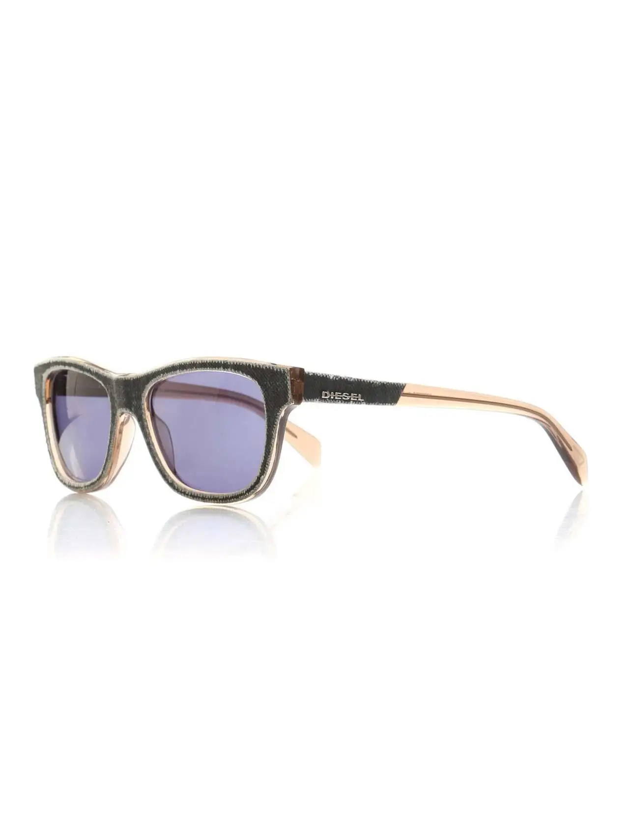 

Unisex sunglasses dl 0111 47v bone color organic square square 52-18-140 diesel