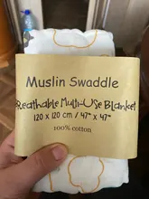 Manta de muselina para 100%, manta suave de algodón para bebé recién nacido, Toalla de baño, gasa, saco de dormir para niño, funda para cochecito, 120x120cm