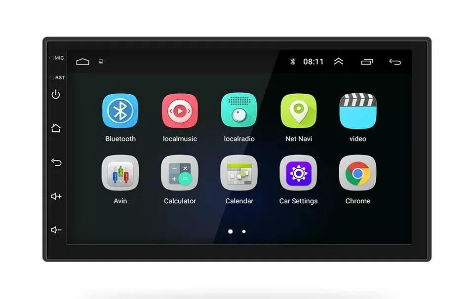 Автомагнитола MyLatso 4S Android 8.1 GO HD Авторадио мультимедийный плеер сенсорный экран Авто аудио стерео MP5 Bluetooth USB TF