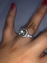 Modyle 2020 nuevo plata Color AAA CZ piedra anillo bisutería mujer joyería de moda Bijoux de cristal de los anillos de boda para las mujeres