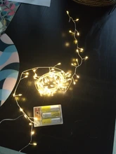 Lights Led-String Battery-Operated Firecracker Fairy Party Copper-Wire Christmas-Window