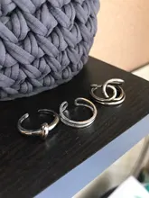 Plata de Ley 925 Plata Lisa anillos para las mujeres interweave de la joyería hermoso dedo anillos abiertos para cumpleaños fiesta regalo