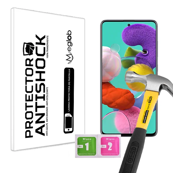 Protector de pantalla antigolpes, antiarañazos, compatible con Samsung Galaxy A51